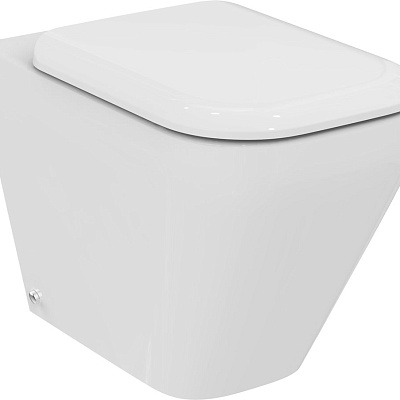 Напольный пристенный унитаз Ideal Standard Tonic II Aquablade K317201 с сиденьем