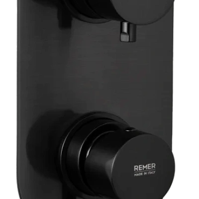 Смеситель для душа Remer X Style X93KBCFP, чёрный брашированный хром