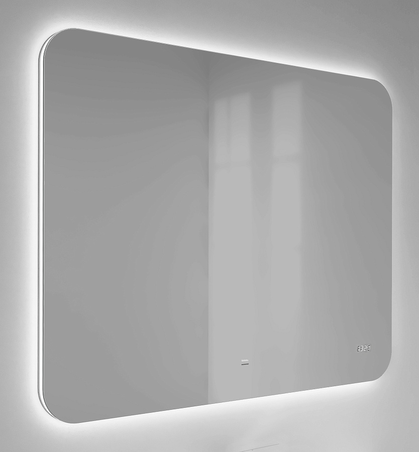 Зеркало Raval Ego 100 с подсветкой и часами