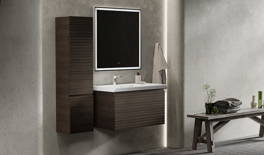 Тумба под умывальник Raval Meier 85 подвесной каштан