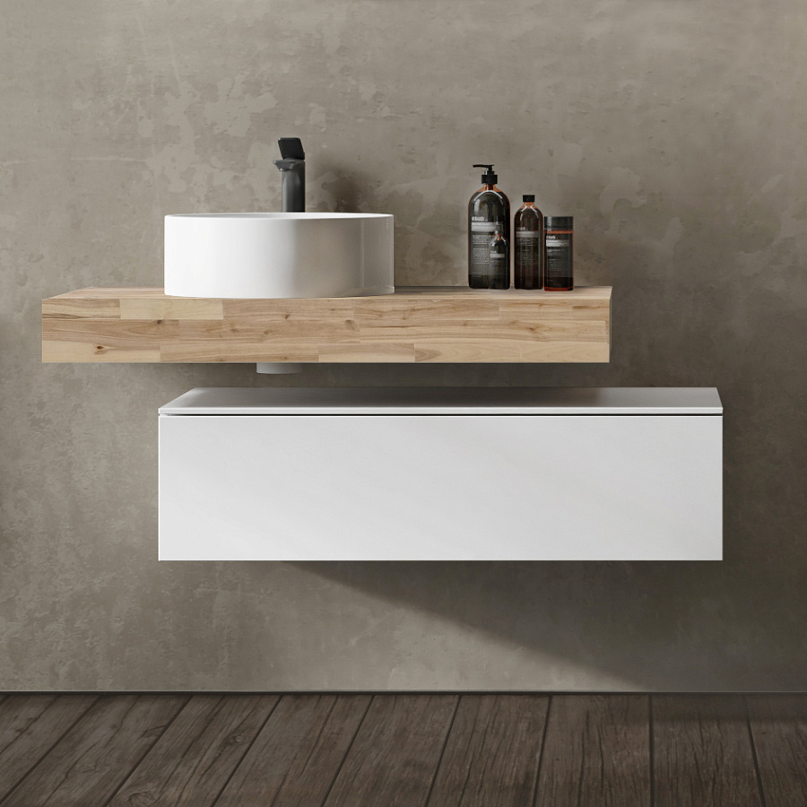 Модульная тумба Jorno Modulare 80 подвесной белая