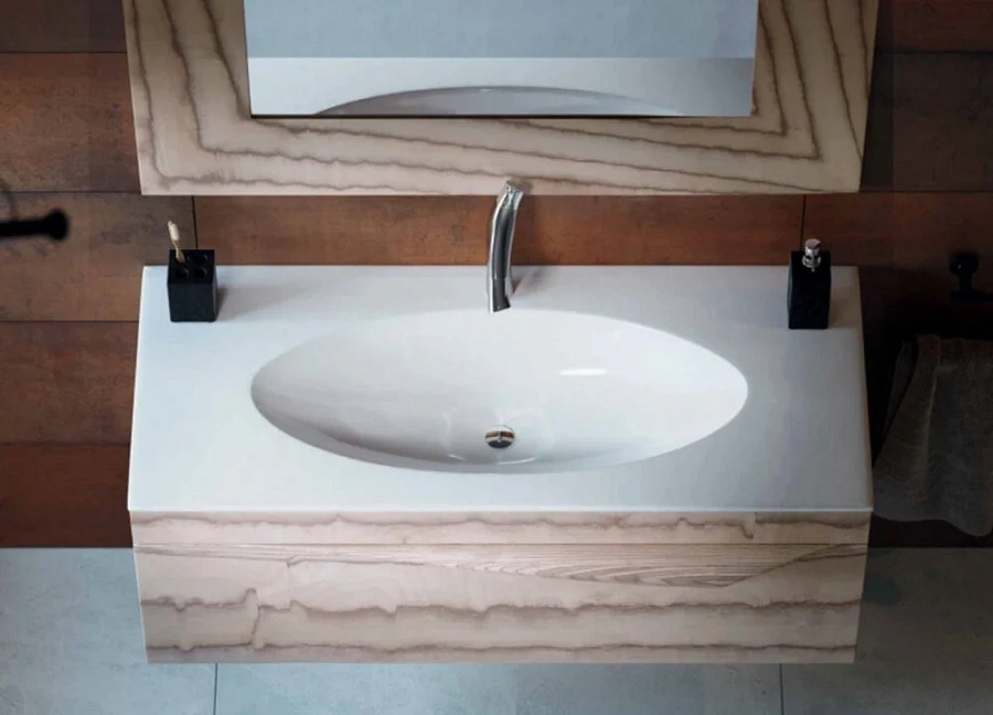 Тумба под раковину Clarberg Papyrus-wood Pap-w.01.10/LIGHT 100 см