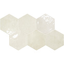 Плитка SPARK IVORY GLOSSY HEX 6X7 15x17.3