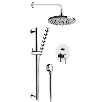 Комплект: Душевая система Remer X Style X09S01EC20, хром