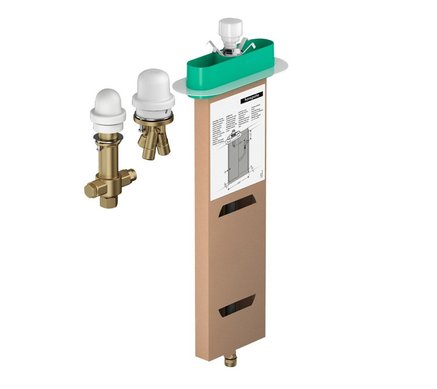 Скрытая часть смесителя, sBox (3 отверстия) Hansgrohe 13481180