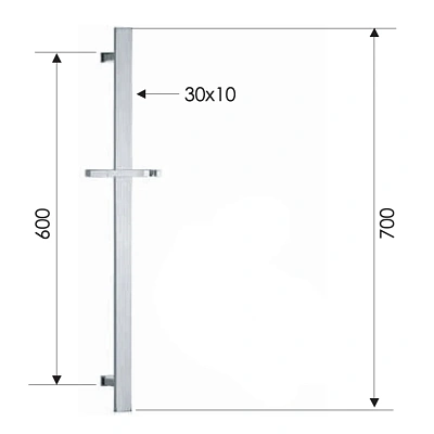 Душевая стойка 70 см Remer 317R, хром