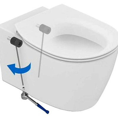 Унитаз подвесной Ideal Standard Tesi Aquablade, арт.T007901 с сиденьем Soft-close, арт.T352701