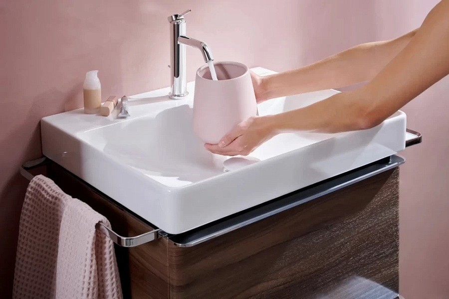 Смеситель для умывальника Hansgrohe Tecturis S 110, без донного клапана, хром, 73311000