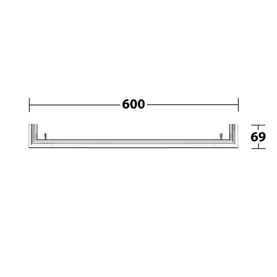 Полотенцедержатель Keuco Reva 12801010600 хром