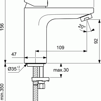 Смеситель Ideal Standard Ceraplan BC567AA для раковины
