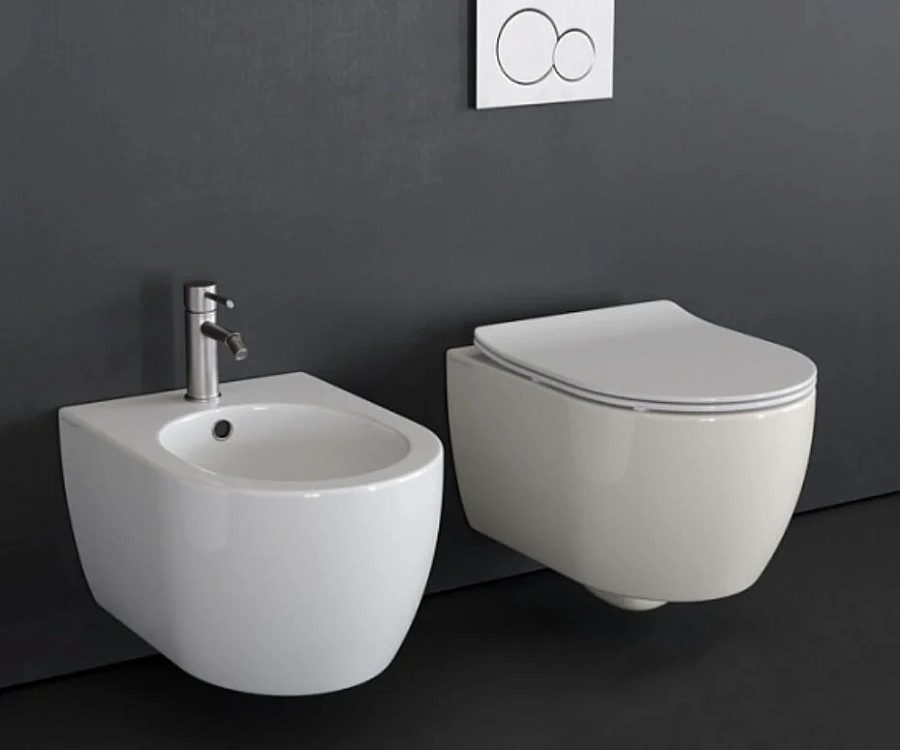 Унитаз подвесной Scarabeo Moon 36х50,5 безободковый белый, арт.5520CL