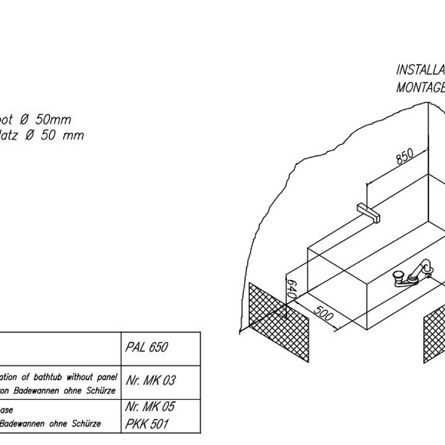 Ванна акриловая Kolpa-San Betty E2 170x75 (01, BASIS)