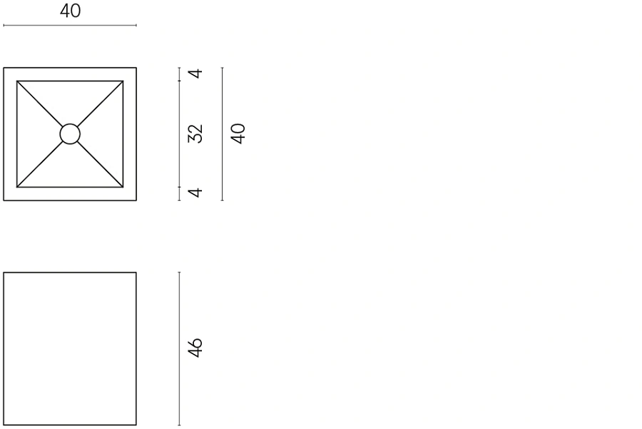 Раковина из керамогранита ITALON HOME Cube 40