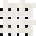 Мозаика ATELIER BASKET CRYSTAL DOLOMIA/MARQUINA POLISHED 30x30