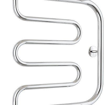 Водяной полотенцесушитель Стилье Тандем 2 полки 500х500 резьба-сгон 1", Без покрытия, арт.00016-5050