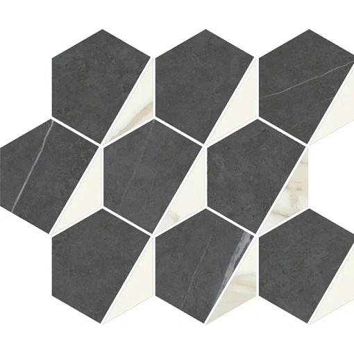 Мозаика Metropolis MOSAICO HEXAGON COLD 25.4*31