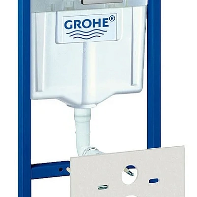 Инсталляция для унитаза Grohe Rapid SL с кнопкой Grohe Skate Cosmopolitan (хром)