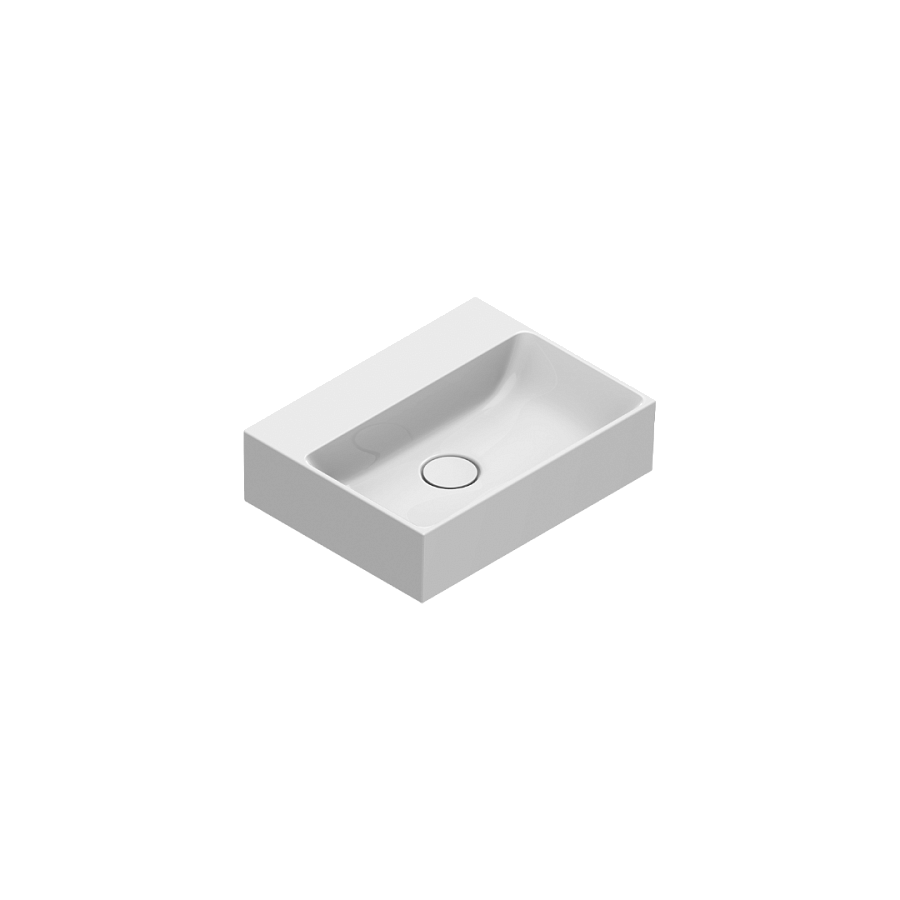 Раковина Catalano Premium 45х25, арт.0220450001, без отв. под смеситель, белый глянцевый