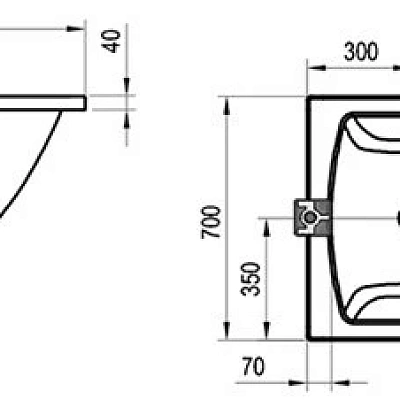 Ванна акриловая Ravak Classic II 120x70 N, белый, CC11000000