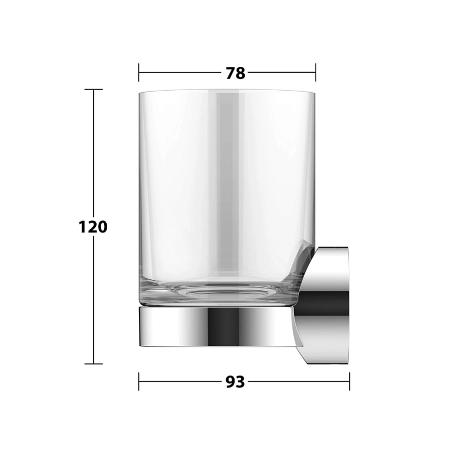 Держатель стакана Keuco Reva 12850019000 хром