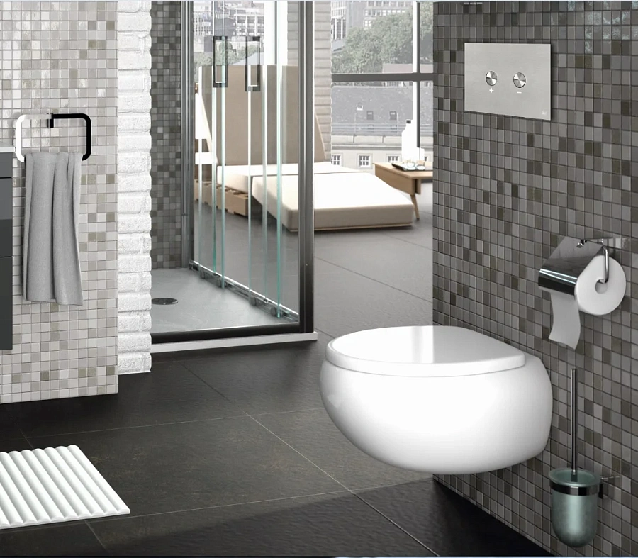 Кнопка смыва пневматическая OLI Blink 093399 сталь хром