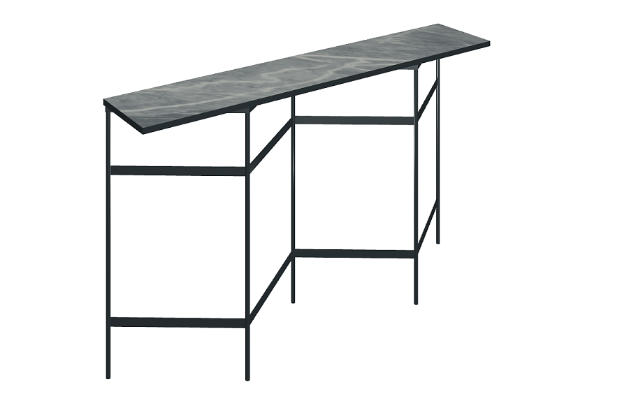 Книжный стеллаж со столешницей из керамогранита Italon Home TRINITY 150х30