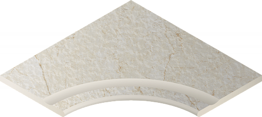 Бортик Italon CONTEMPORA PURE BORDO SVASATO ANGOLARE ROUND 30 / ПУР БОРT.60X60 С ВЫЕМКОЙ УГЛ.ЗАКР.30