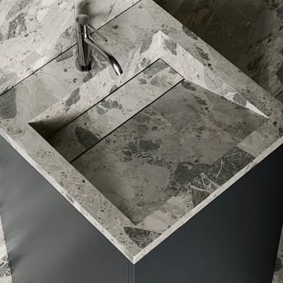 Раковина из керамогранита ITALON HOME Cube Air 50 Wood