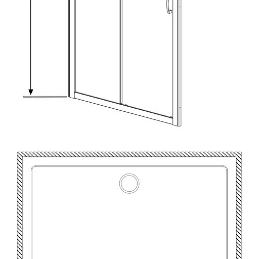 Душевая дверь в нишу Radaway Premium Plus DWJ 33313-01 120 см 33313-01-06N