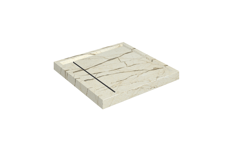 Душевой поддон из керамогранита ITALON HOME Diamond 80, арт.620820000001