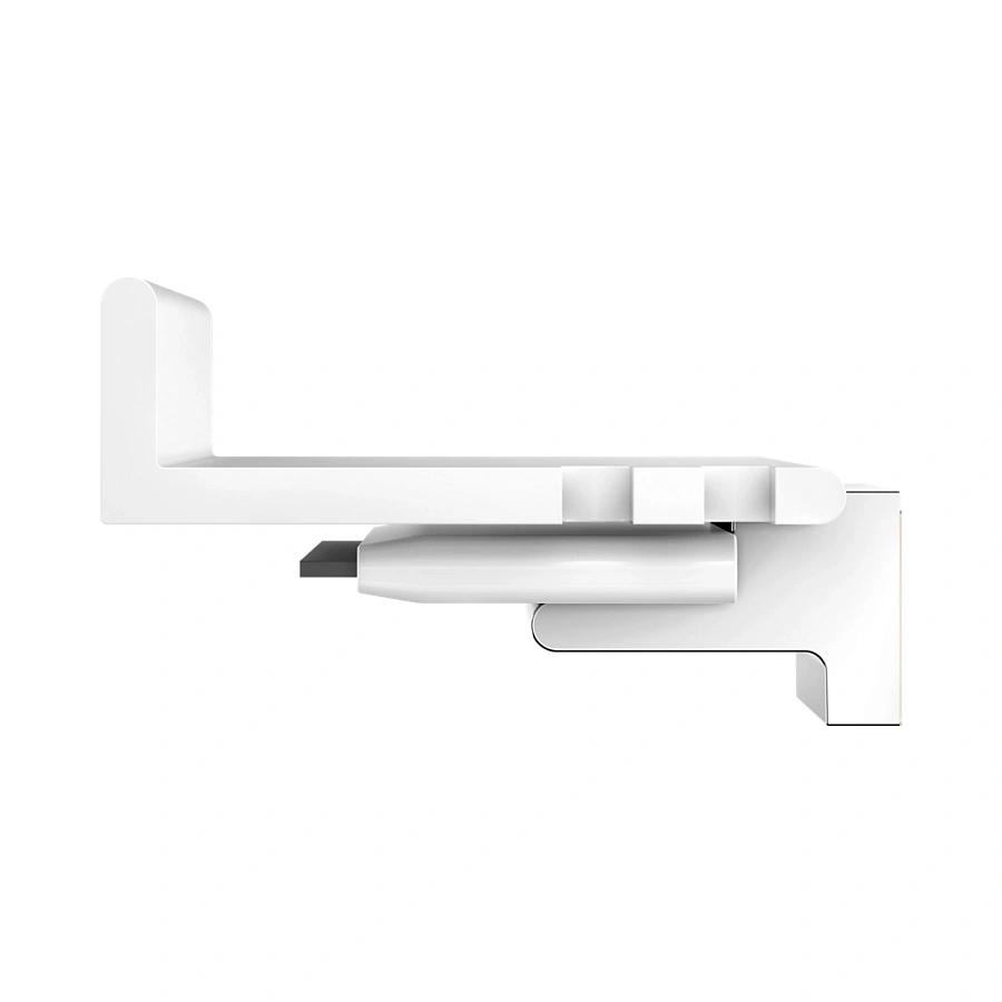 Полочка для душа cо стеклоочистителем Keuco Reva 12859510000 белый матовый / хром