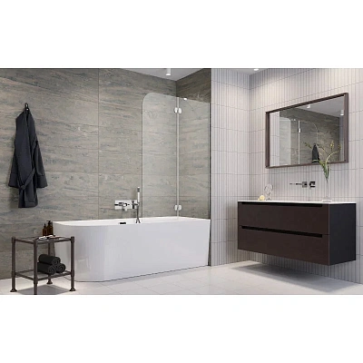 Шторка на ванну Radaway Torrenta PNJ II 120 Left/Right 12011203-101L/R, 120 см, стекло прозрачное, профиль хром, левая/правая