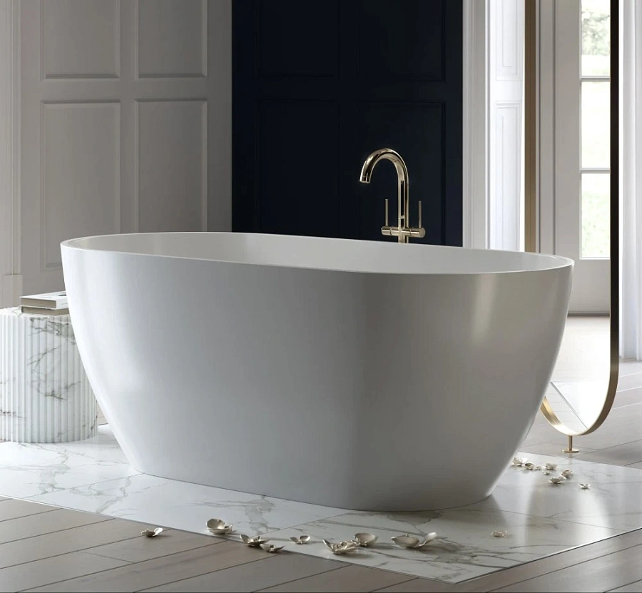 Ванна каменная Holbi Venus Solid Surface 170x80 белый полированный