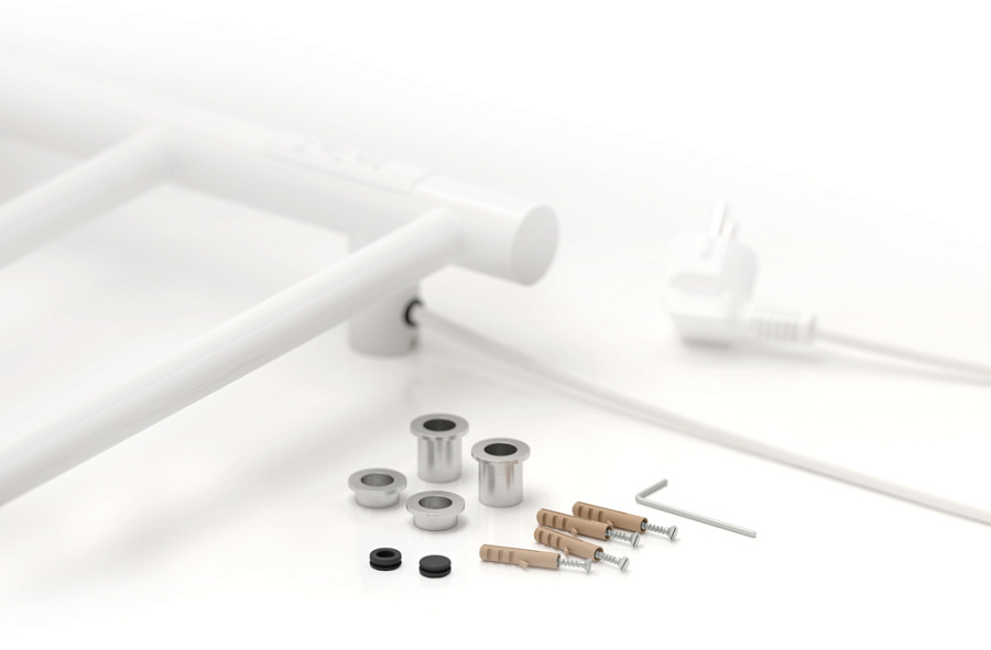 Электрический полотенцесушитель Стилье Формат 27 600х400 левый, Белый, арт.12529-6040