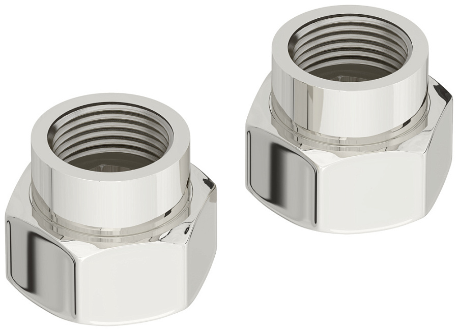Комплект фитингов прямой G 1" НГ х G 1/2" ВР / 2 шт (Без покрытия), арт.02101-1012