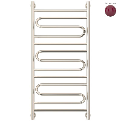 Водяной полотенцесушитель Сунержа Элегия+ 1000х500, RAL 4004 Бордово-фиолетовый, арт.4004-0205-1050
