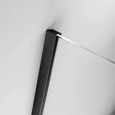Душевая дверь Radaway Furo KDJ Black, 62,2 x 200 см, стекло прозрачное, профиль черный, левая, 10104622-54-01L