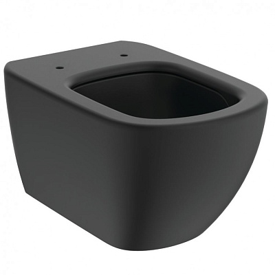T0079V3+T3527V3 Унитаз подвесной Ideal Standard Tesi AQUABLADE + сиденье тонкое Soft-close, Silk Black