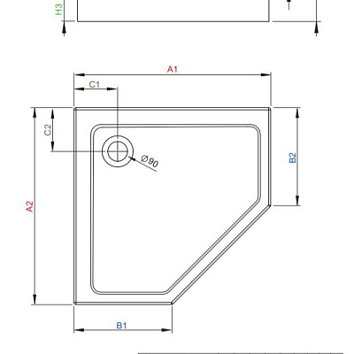 Душевой поддон Radaway DOROS PT Compact 100x100