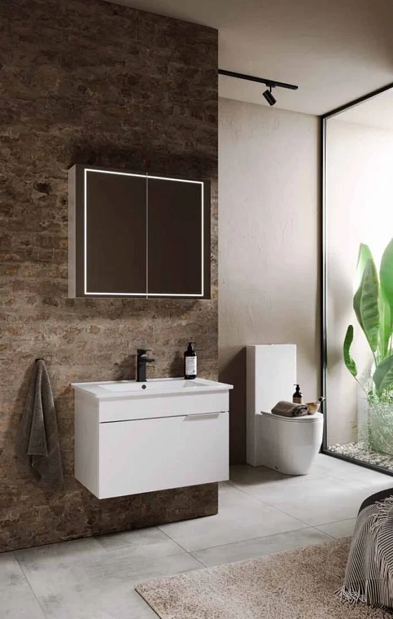 AQWELLA Simplex  зеркальный шкаф 70 см, цвет