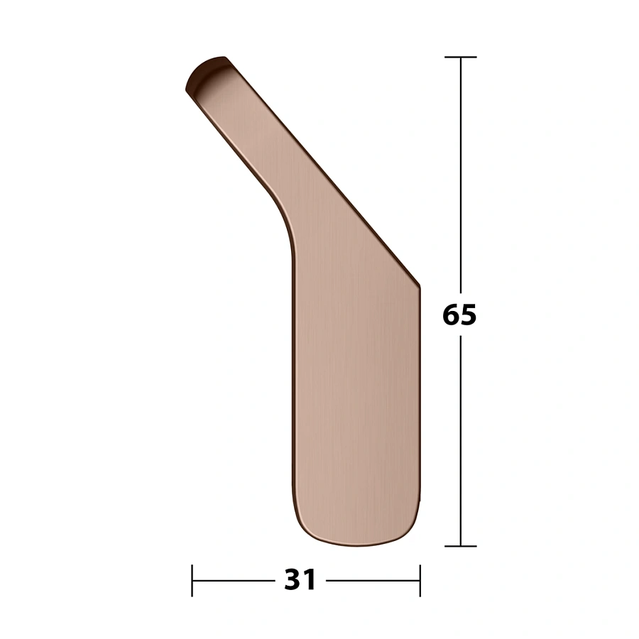 Крючок для полотенца Keuco Moll один 12715290000 красное золото шлифованное