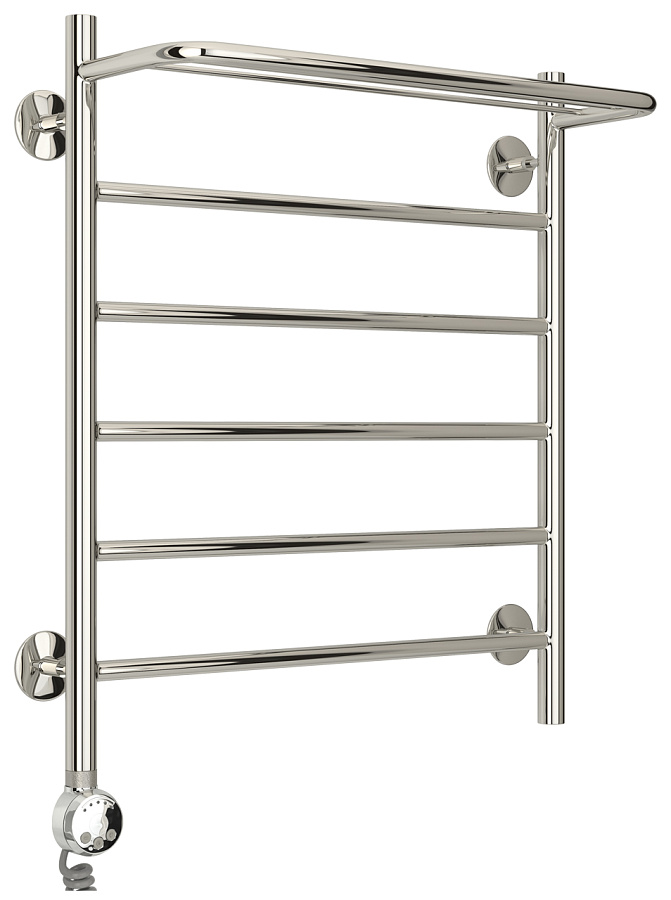 Электрический полотенцесушитель Стилье Формат 20 ТЛ 600х500 (Полка + 5) П16, Без покрытия, арт.00521-6050