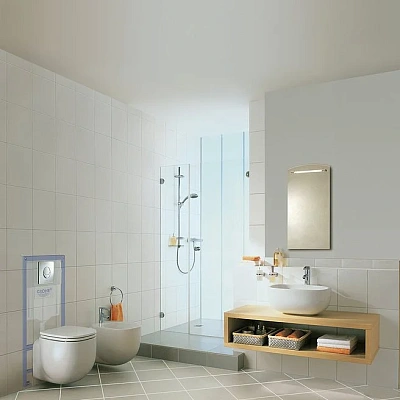 Система инсталляции для унитазов Grohe Rapid SL 4 в 1 с кнопкой смыва с шумоизоляцией 38536001 + 38505000 + 37131000