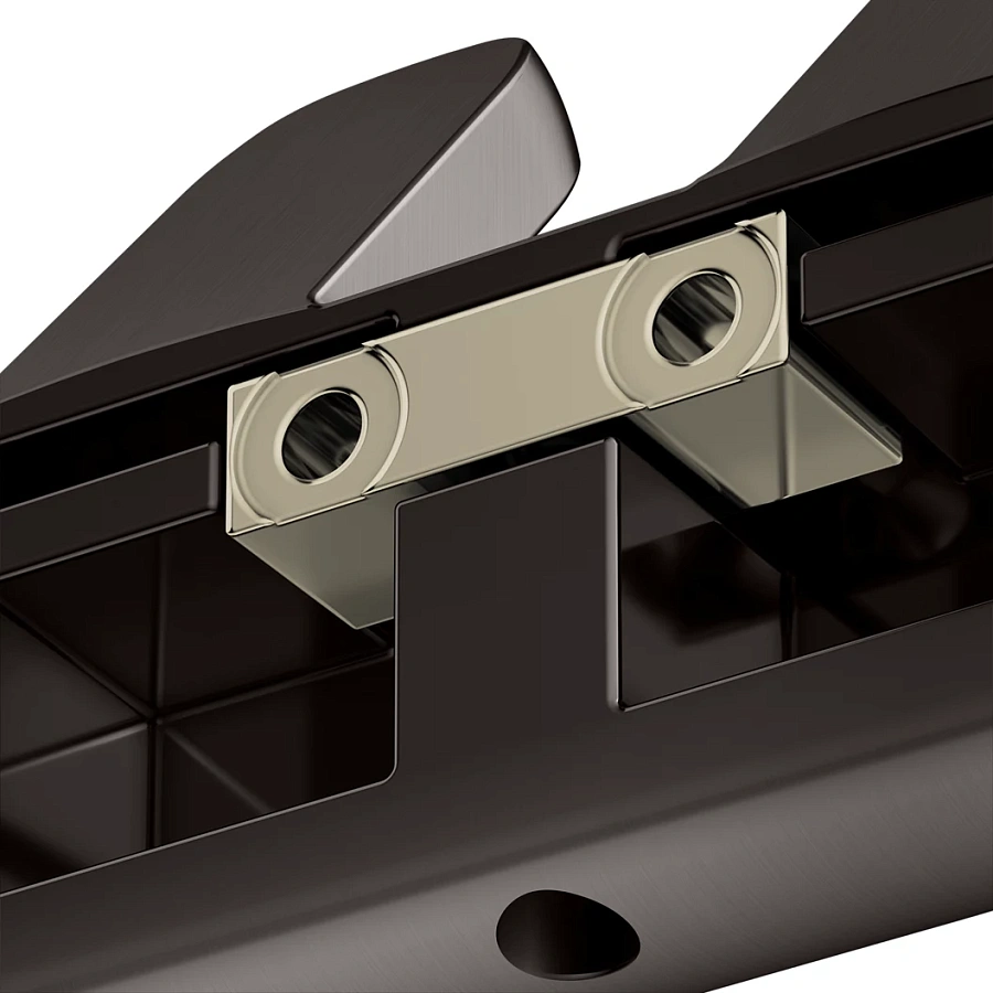 Крючок для полотенца Keuco Moll два 12713350000 титан черный шлифованный