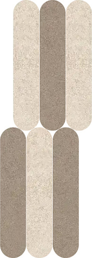 Мозаика KHROMA CURVES AVORIO/FANGO 20x60