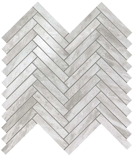 Мозаика Marvel Bardiglio Grey Herringbone Wall Мозаика Marvel Bardiglio Grey Herringbone Wall