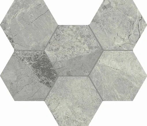 Мозаика Charme Extra  SILVER MOSAICO HEXAGON 25*29