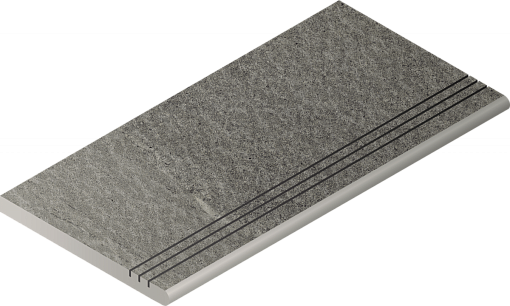 Ступень Italon CONTEMPORA CARBON GRADINO ROUND GRIP 30X60 / КАРБОН ЗАКРУГ.ГРИП 30X60