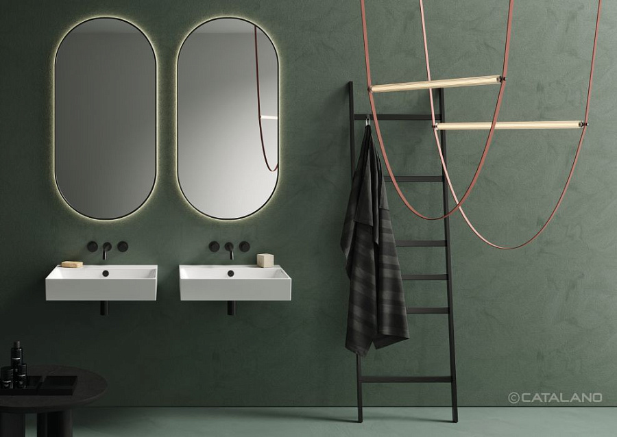 Раковина Catalano Premium 60х47, арт.0220600001, без отв. под смеситель, белый глянцевый