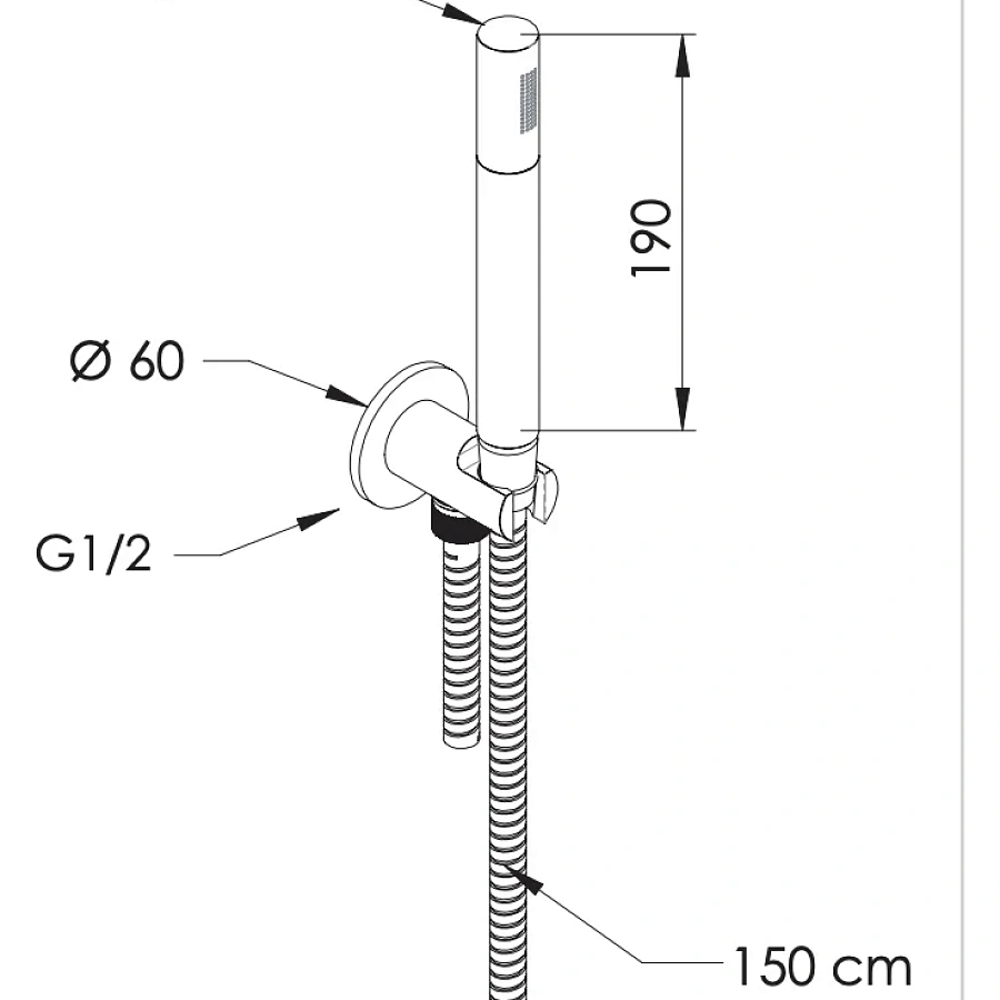 Комплект для душа Remer 337M317MM, хром